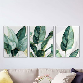 Wallity Set de 3 Pinturas Decorativas MDF Multicolor